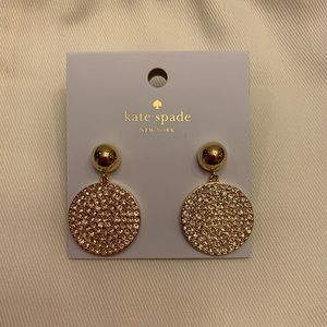Kate Spade Pave Disc Drop Earrings